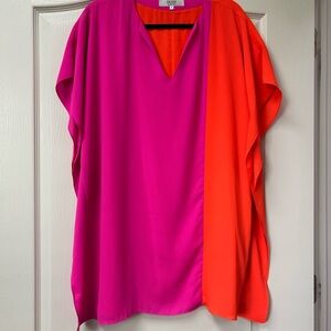 CROSBY Vibrant Pink and Orange Women's dress